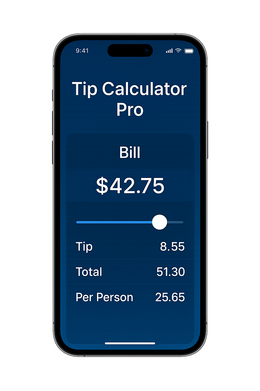 Tip Calculator Pro screenshot